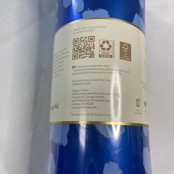 Contigo x Alley Love Shake & Go Tumbler, Autoclose blender bottle-Blue NWT - Picture 5 of 6